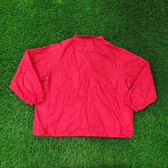 Vintage 90s Auburn Coach Jacket Womens 2XL 26x26 Boxy Baggy - Picture 2 of 12